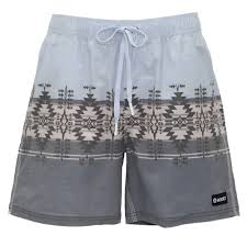 Hooey  "Bigwake" Blue/Grey Aztec Board Short