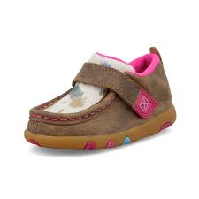 TWISTED X Infant's Driving Moc PINK SPECKLE