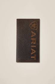 Ariat Rodeo Bull Hide Wallet in Brown