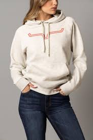KIMES RANCH Ladies Outlier Hoodie-OATMEAL HEATHER