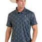 Rock & Roll Mens Longhorn Skulls Polo