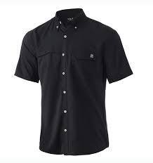 HUK TIDE POINT SS SHIRT (BLACK)