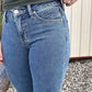 Rock & Roll Ladies Mid Rise Medium Wash Signature Pocket Trouser