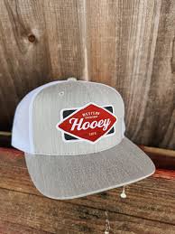 HOOEY Diamond" Hooey Hat Grey/White w/Black & Maroon Patch