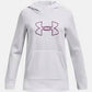 Under Armour Girls Fleece® Big Logo Hoodie White/Mystic Magenta