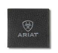 ARIAT BI FOLD BULL HIDE BLACK A3556301