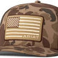 ARIAT CAMO AMERICAN FLAG BROWN - HATS CAP - A300089802