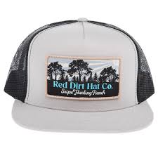 Red Dirt Hat Company Silver Black Snipe Hunting Cap
