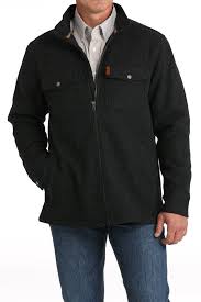 Cinch Men's Knit Shirt Jacket Black