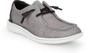 JUSTIN WOMENS HAZER STEEL GREY TEXTILE