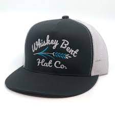 WHISKEY BENT TROUBADOR WHITE TRUCKER HAT