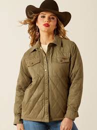 ARIAT WOMENS GRIZZLEY QUILTED BARN JACKET