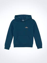 Wrangler Boy's Western Back Graphic Pullover Hoodie in Reflecting Pond