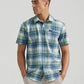 WRANGLER ATG MEN'S CEDAR SHIRT IN BLUE SPRAY