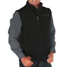 Cinch Mens MWV1012010 Bonded Vest Black