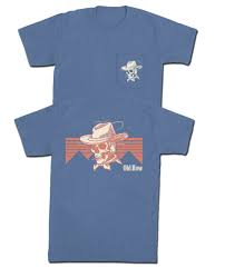 Old Row  Cowboy Skull Pocket Short Sleeve T-Shirt
