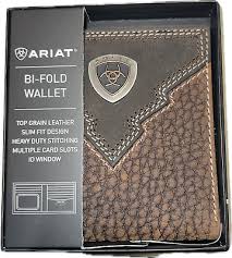 Ariat BI-Fold Leather Wallet-A35622282