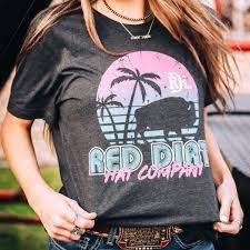 Red Dirt Womens Miami Buffalo Tee