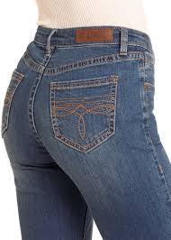 Rock & Roll Womens Denim Diamond Loop Trouser Jeans