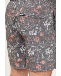 Hooey  "Bigwake" Multi Color Comanche Charcoal Print Board Short