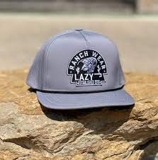 Lazy J Ranch Wear Hydro Graphite Arrowhead Patch Cap