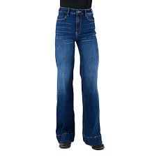 Stetson Apparel Women's Dark 715 Wide Leg Jean
