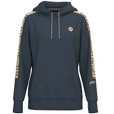 Hooey Ladies Canyon Ombre Hoody with Thunderbird Aztec Pattern