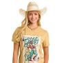 ROCK & ROLL WOMENS GIDDY UP OVERSIZED TEE