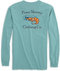 PIMP SHRIMP Long Sleeve Pocketed T-Shirts