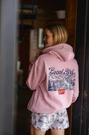 Local Girl Brushwood Hoodie - Lookout-PINK