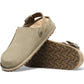 BIRKENSTOCK Lutry Premium Split Shearling-GRAY TAUPE SUEDE