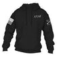 GRUNT STYLE MENS 1776 FLAG BLACK HOODIE