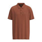 Hooey Mens "The Weekender" Embossed Aztec Polo Shirt Rust