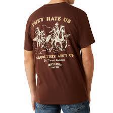 Ariat Men's Deep Mahogany Haters Club Tee Shirt