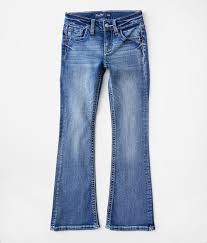 MISS ME GIRLS STEER HEAD POCKET LIGHT WASH JEANS