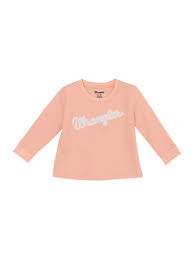 Wrangler Little Girl's Logo Crew Sweatshirt
