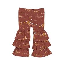Wrangler Baby Print Tiered Flare Jeans