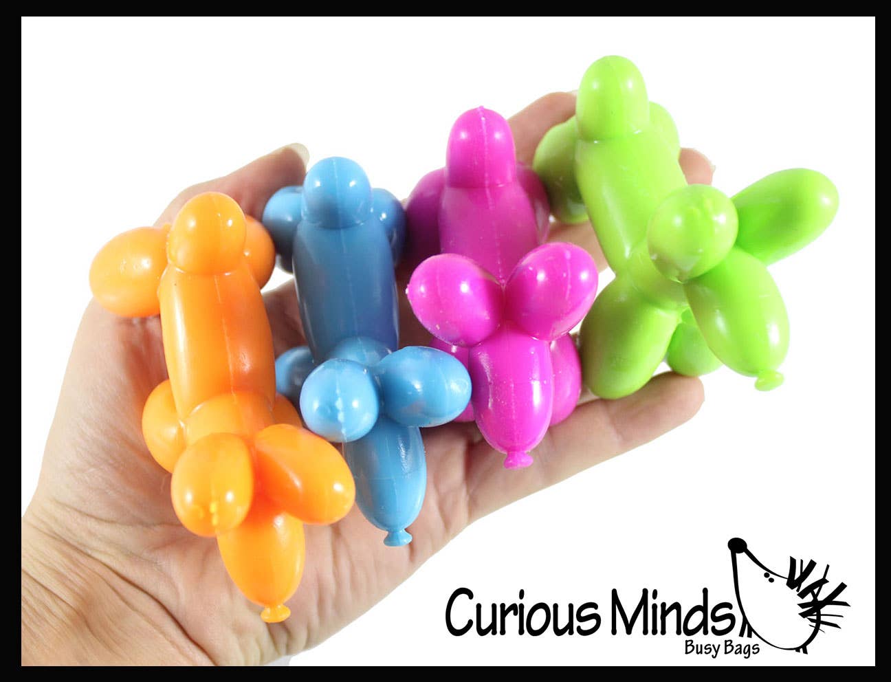 1 Mini Balloon Dog Doh Filled Stress Ball - Cute Squishy