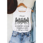 COUNTRY MUSIC GRAPHIC TANK TOP: Mineral Mustard