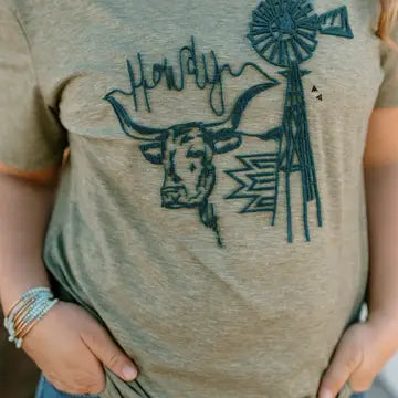 HOWDY FROM TEJAS WOMENS SHIRT