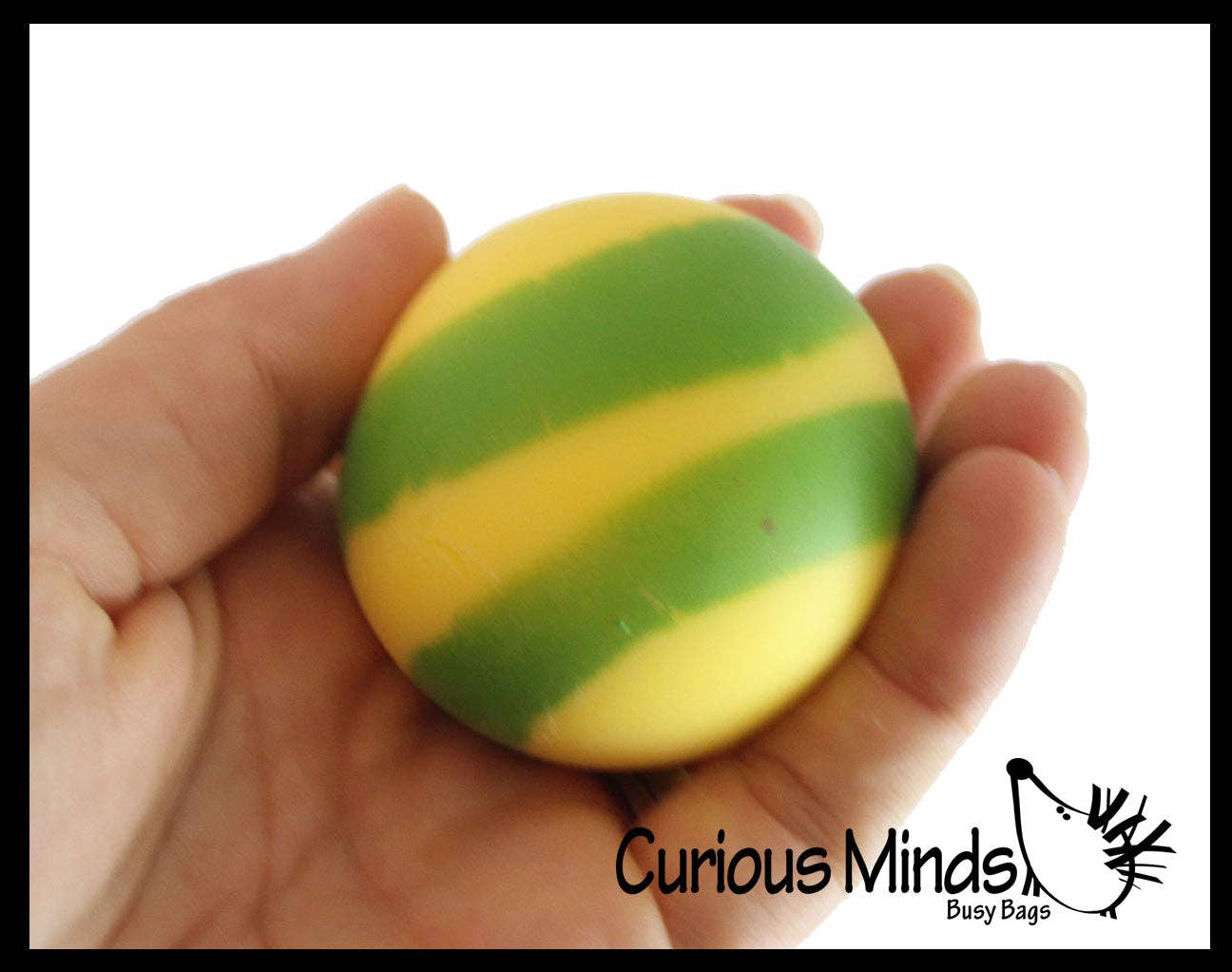 1 - 1.75" Striped Doh Filled Stress Ball - Squishy