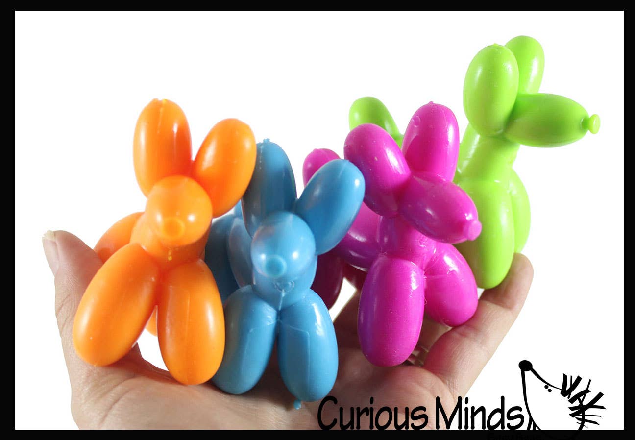 1 Mini Balloon Dog Doh Filled Stress Ball - Cute Squishy