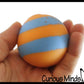 1 - 1.75" Striped Doh Filled Stress Ball - Squishy