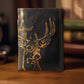 Buck Burnished Leather Trifold Wallet