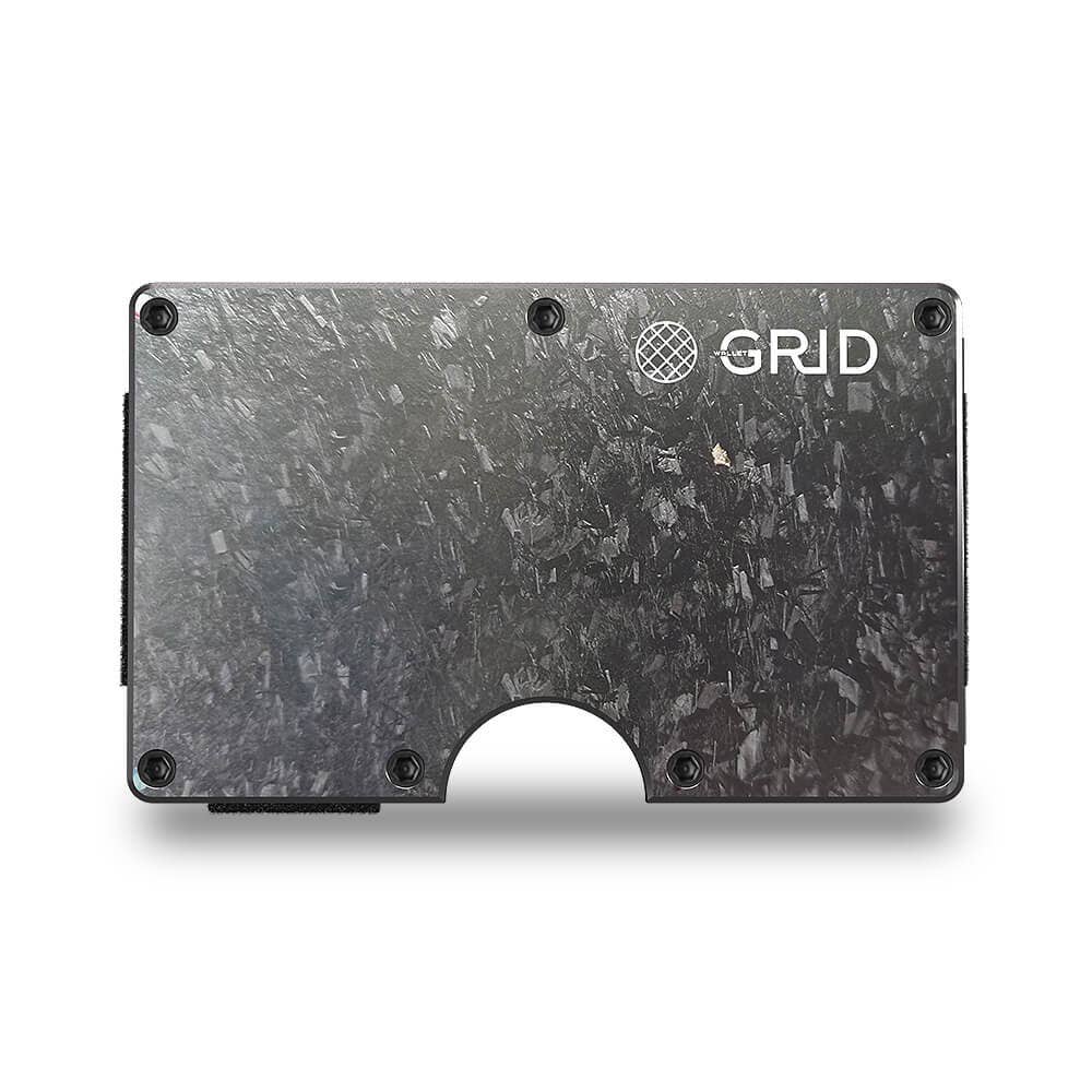 Grid Wallet // Forged Carbon: Carbon / Carbon / 3.38"L x 2.12"W x 0.23"H