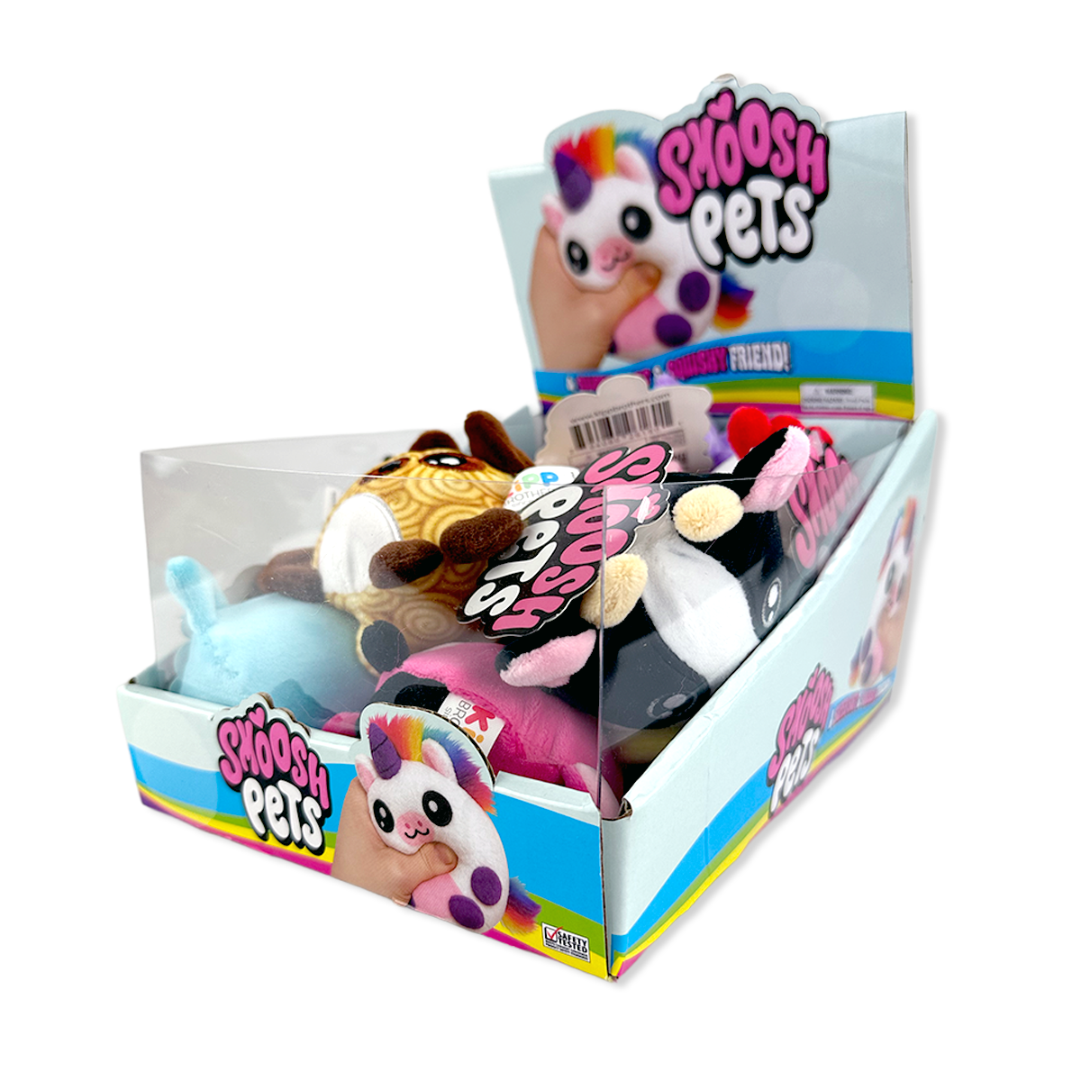 Smoosh Pets Soft Squishy Plush Ball Assortment - 12/Display: Wholesale Price