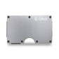 Grid Wallet // Silver Aluminum: Silver / Aluminum / 3.38"L x 2.12"W x 0.23"H