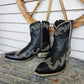 Caborca Silver Danny Leather Western Ankle Boot