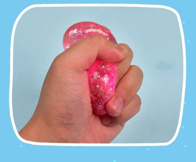 Glitter Sugar Heart Squishy