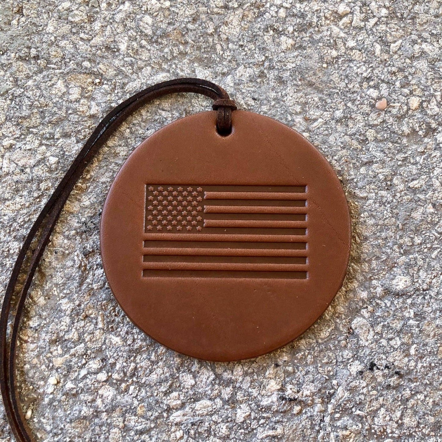 Old Glory Air Flair: RED / WARM VANILLA LEATHER